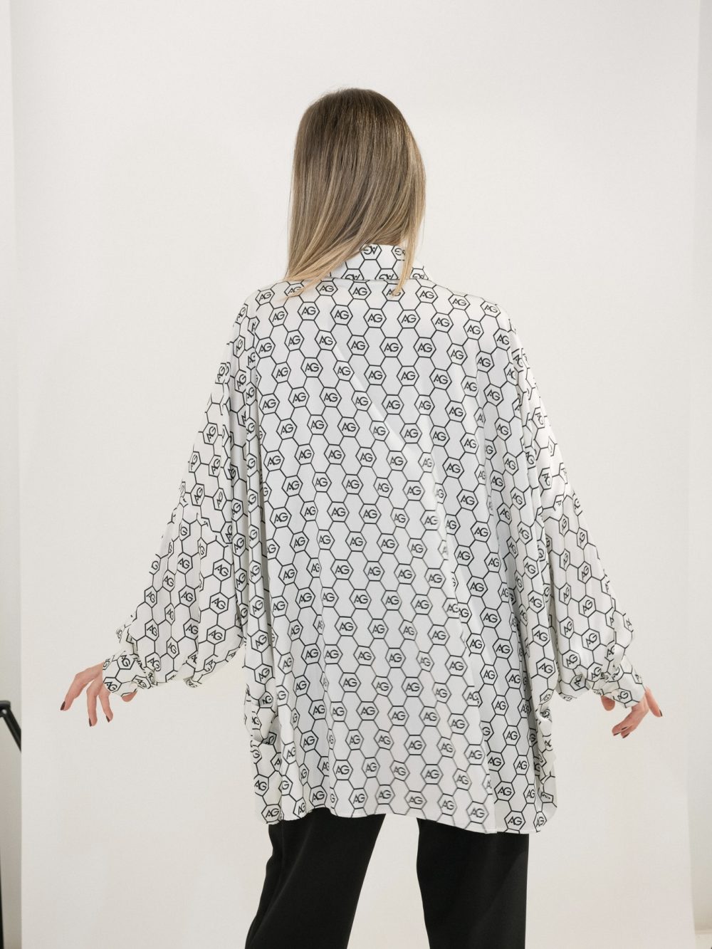 AG Logo Printed Oversized Shirt