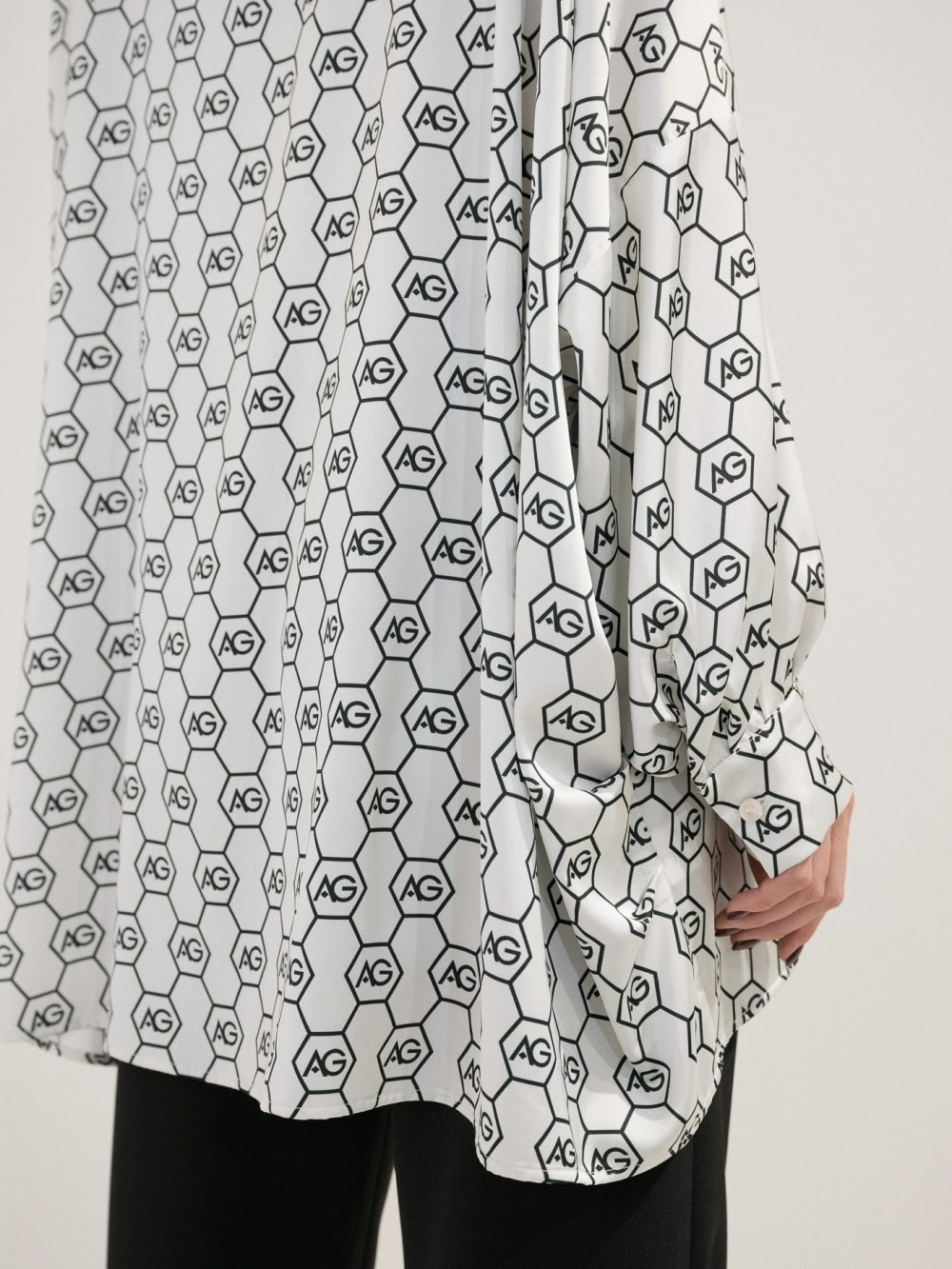 AG Logo Printed Oversized Shirt