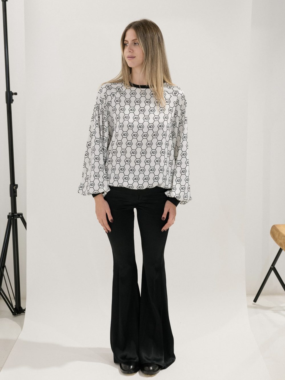 AG Logo Printed Blouse