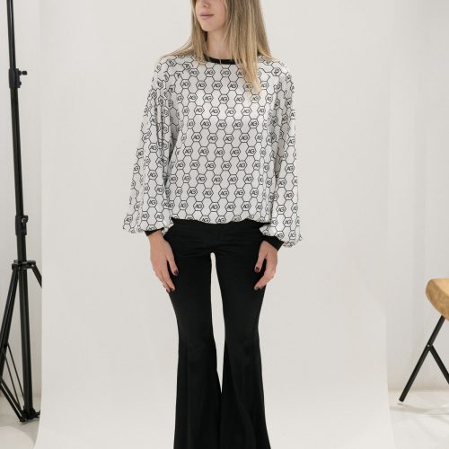 AG Logo Printed Blouse