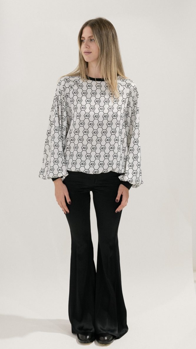AG Logo Printed Blouse