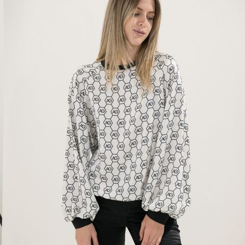 AG Logo Printed Blouse