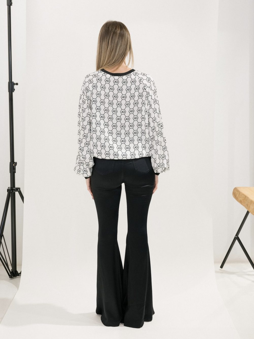 AG Logo Printed Blouse