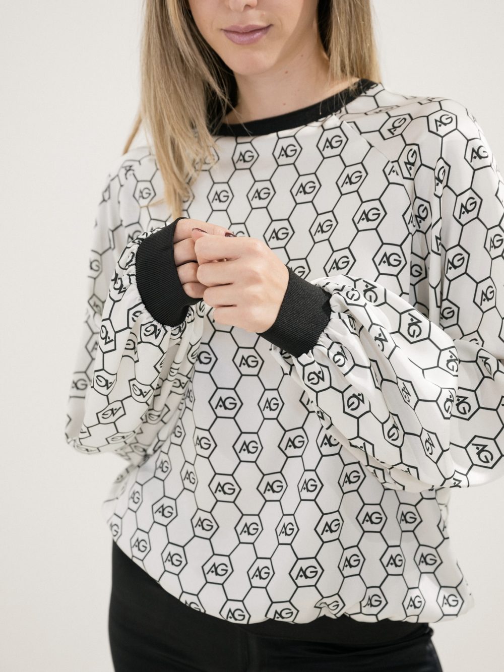 AG Logo Printed Blouse