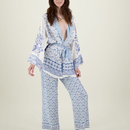 Lucia Kimono Belted Jacket Amalfi