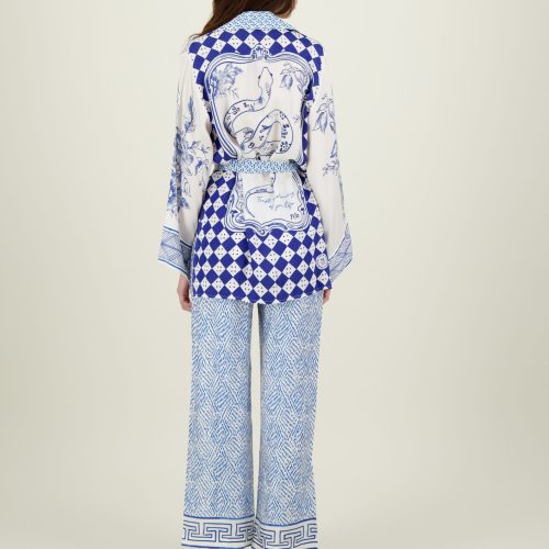 Lucia Kimono Belted Jacket Amalfi