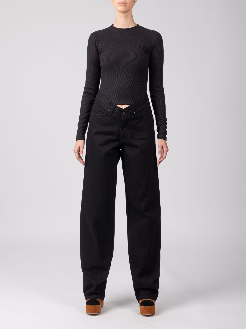 Doris Rip Top -Black