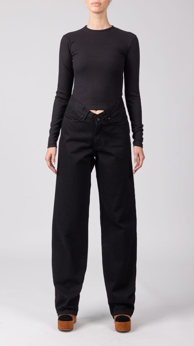 Doris Rip Top -Black