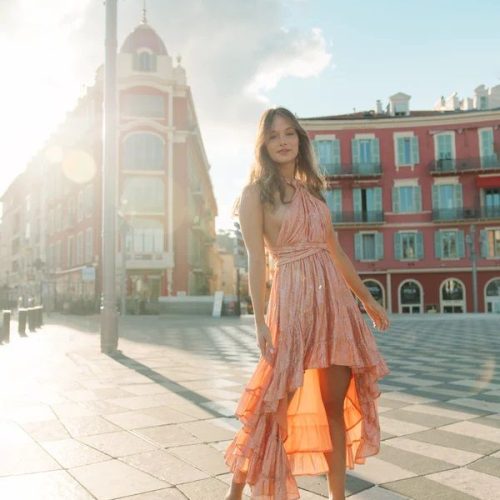 Indiana Saint Barth - Blush Pink Mini Dress