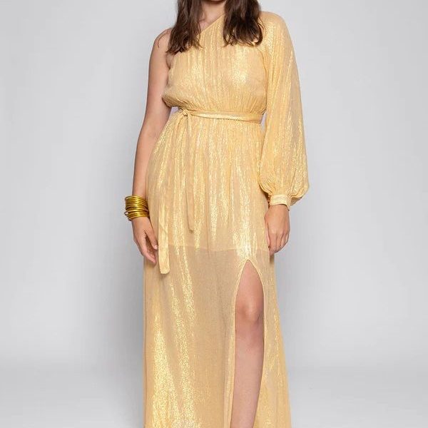 Doris Ios Bright Gold - Maxi Dress