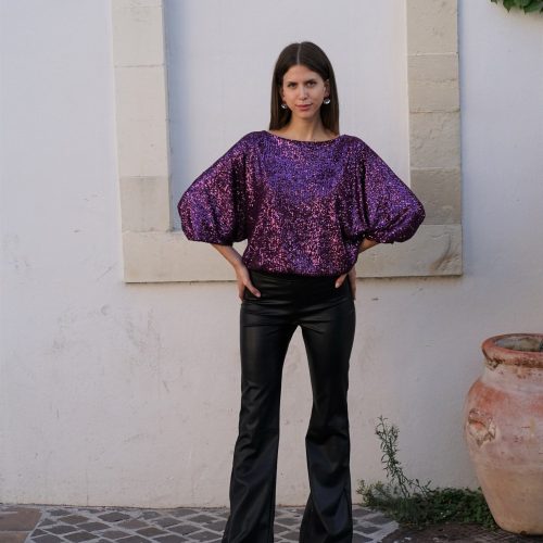 Spangled Purple Top