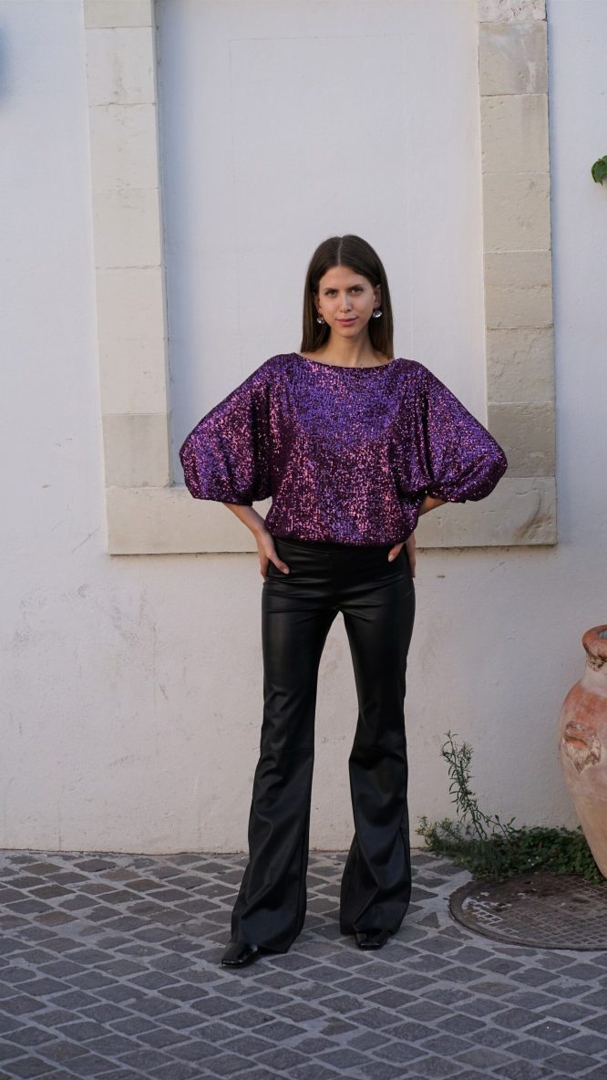 Spangled Purple Top