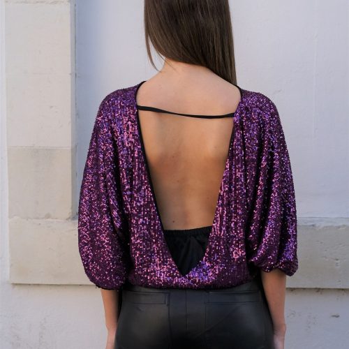 Spangled Purple Top