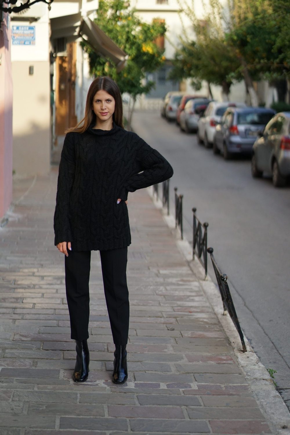Black Knitted Sweater
