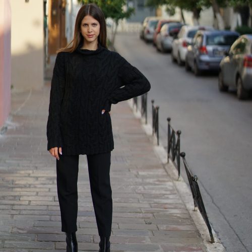 Black Knitted Sweater