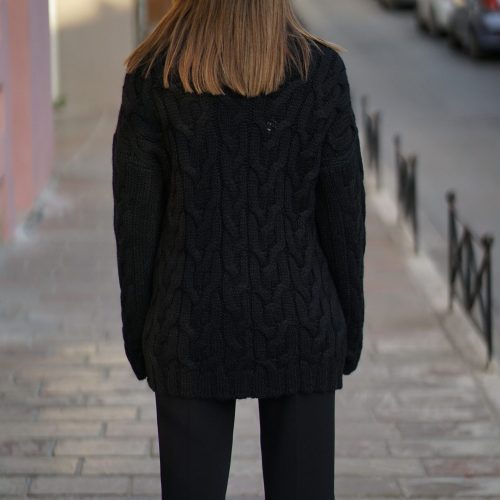 Black Knitted Sweater