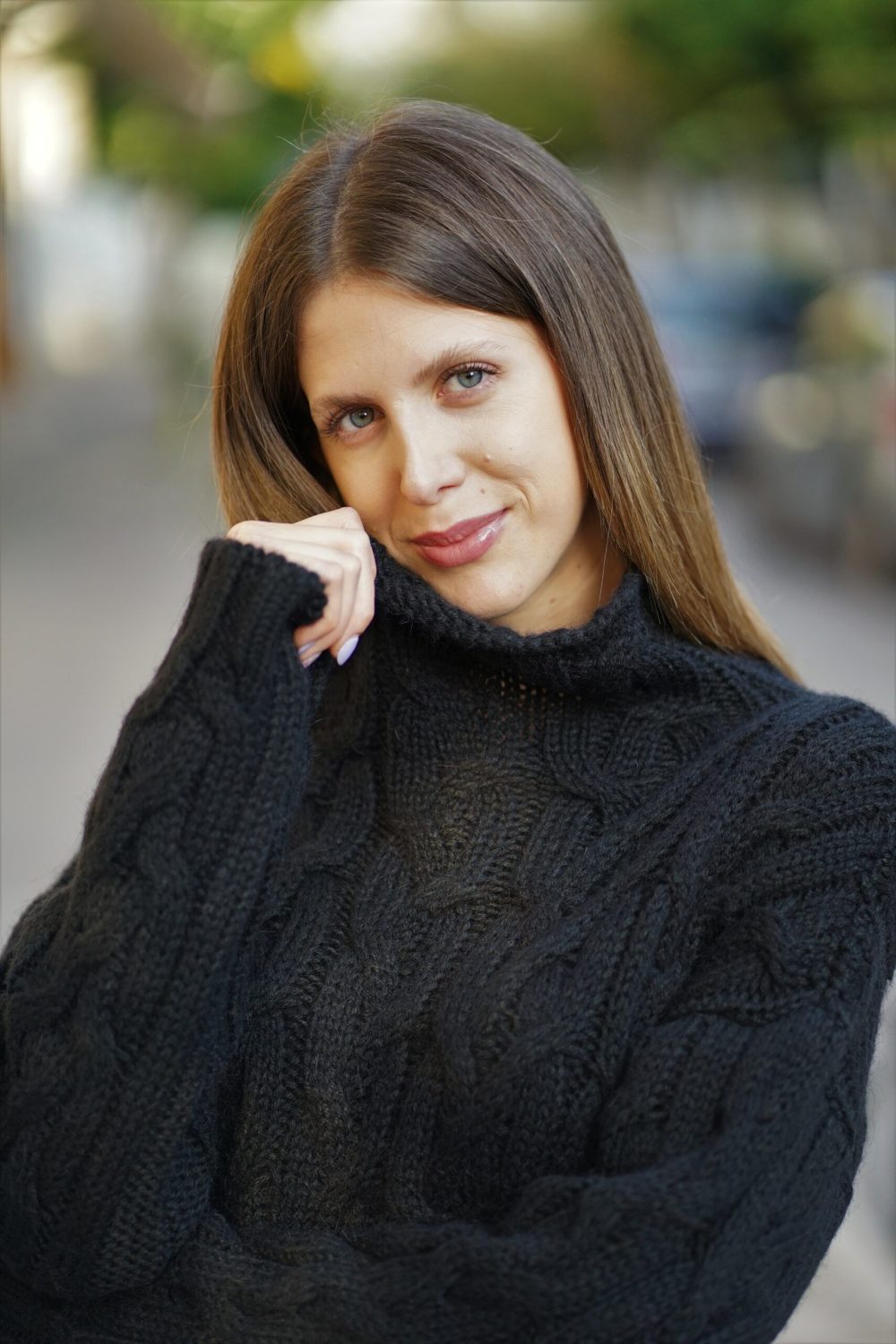 Black Knitted Sweater