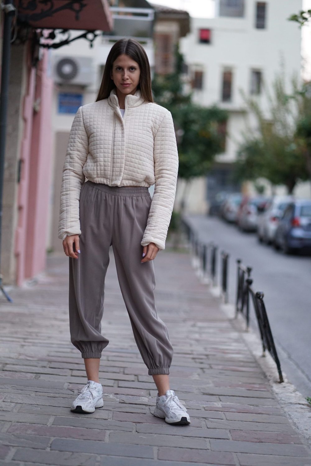 Ecru Bamini Puffy Bomber