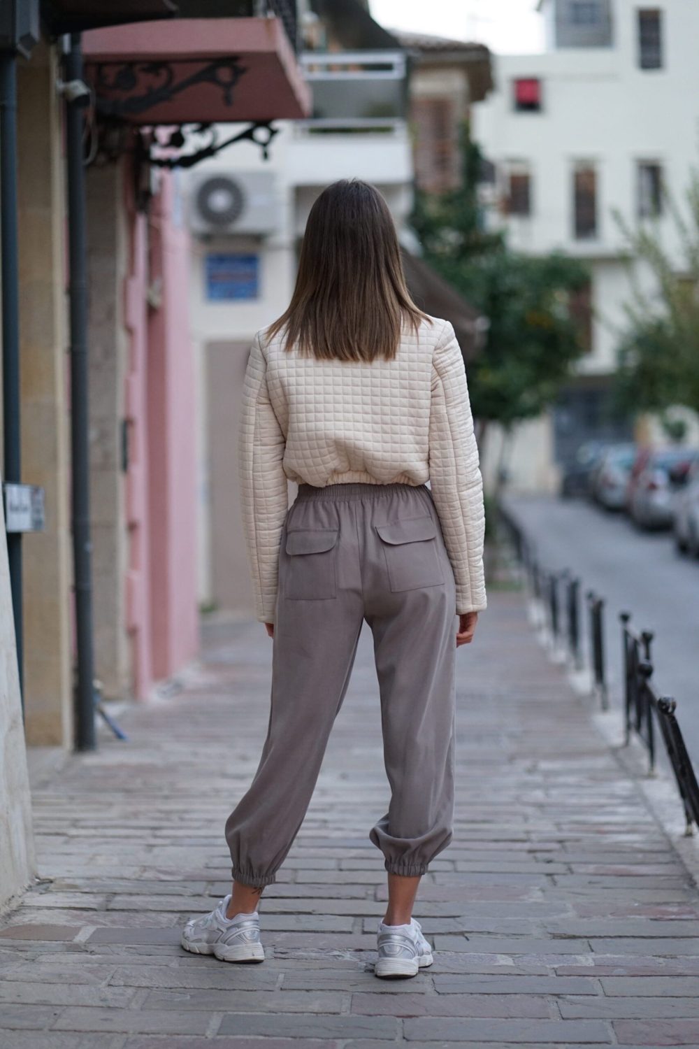 Ecru Bamini Puffy Bomber