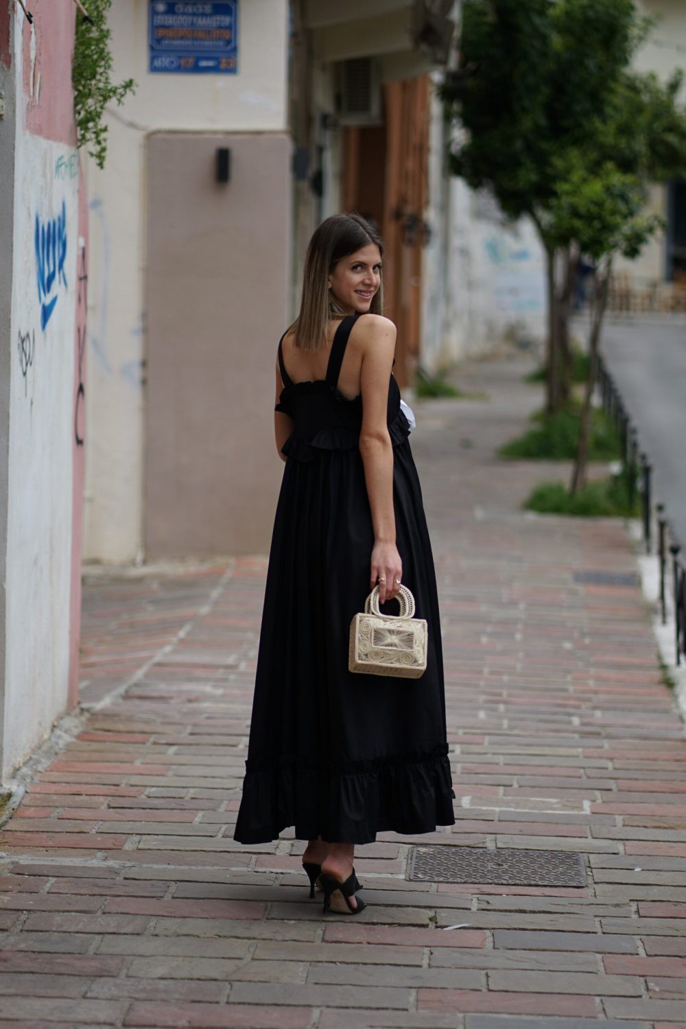 Black (rain)Bow - Maxi Dress