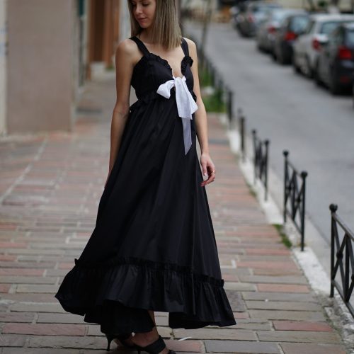 Black (rain)Bow - Maxi Dress