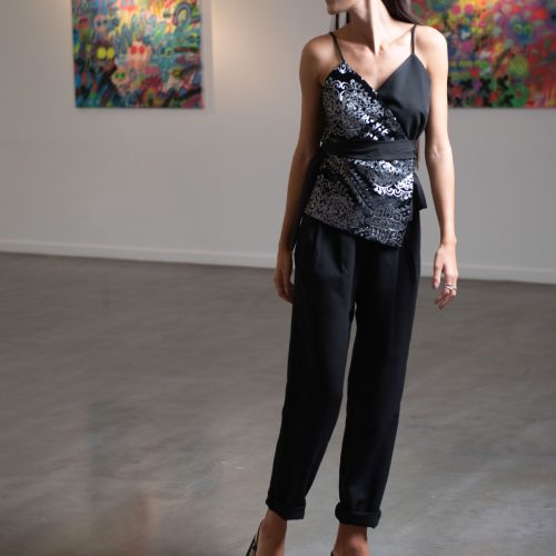 Sierra Top Black Sequin