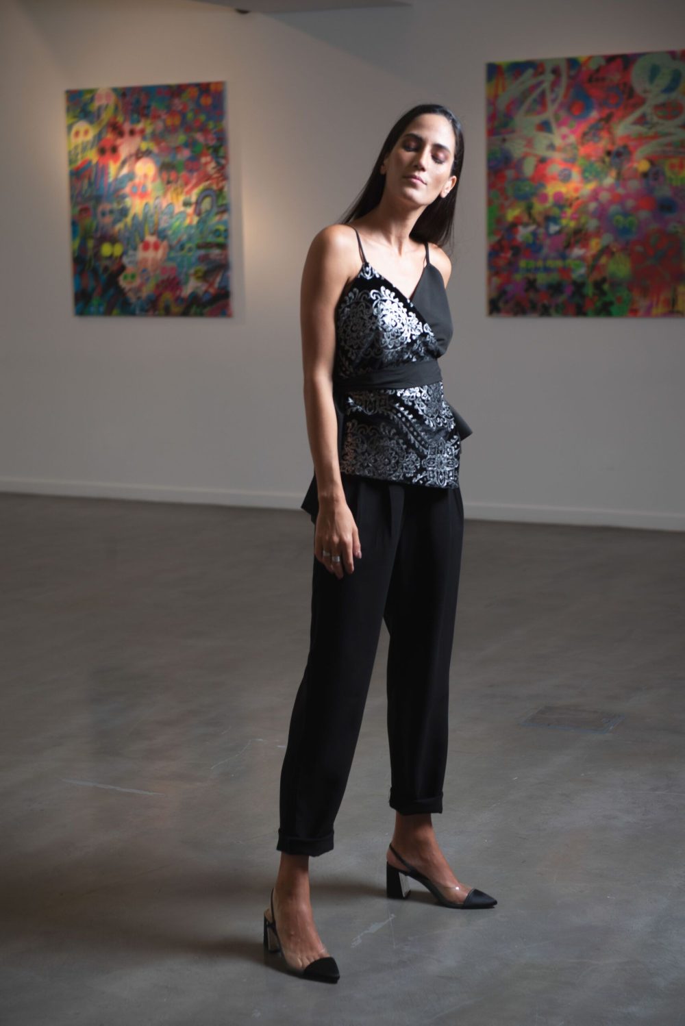 Sierra Top Black Sequin