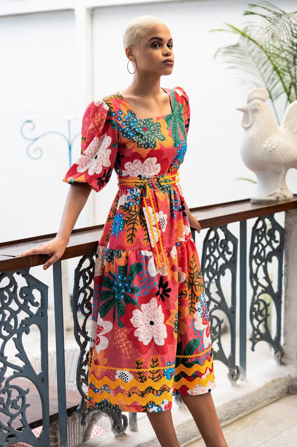 Sendra Blue Broderie Bomber