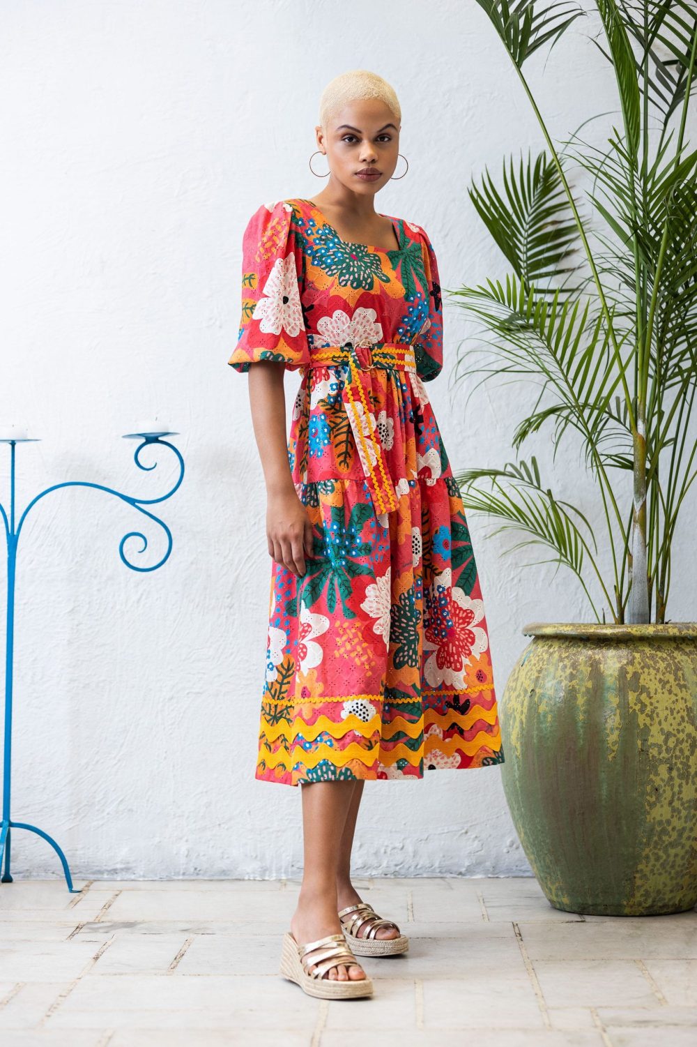 Sendra Blue Broderie Bomber