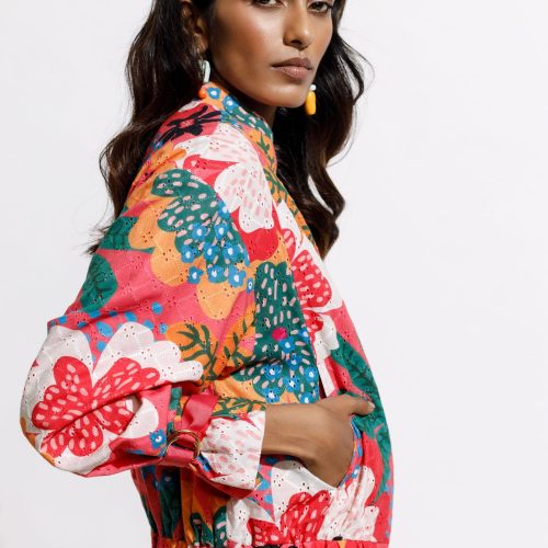 Sendra Blue Broderie Bomber