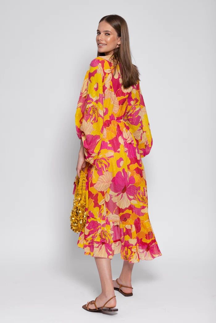 Esther Flowers Print - Midi Dress
