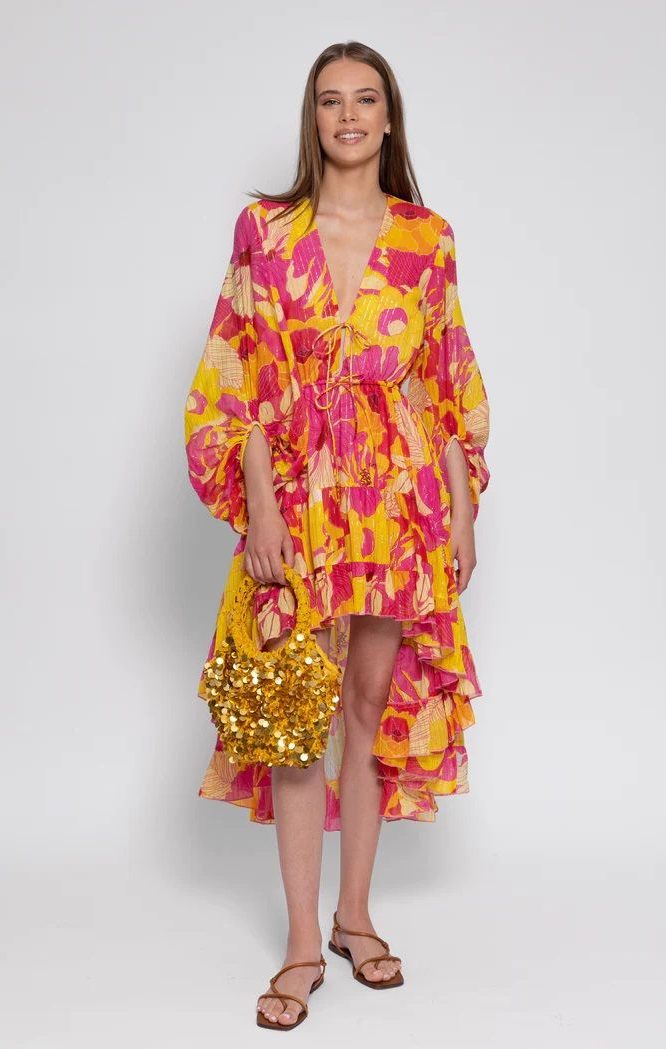 Esther Flowers Print - Midi Dress