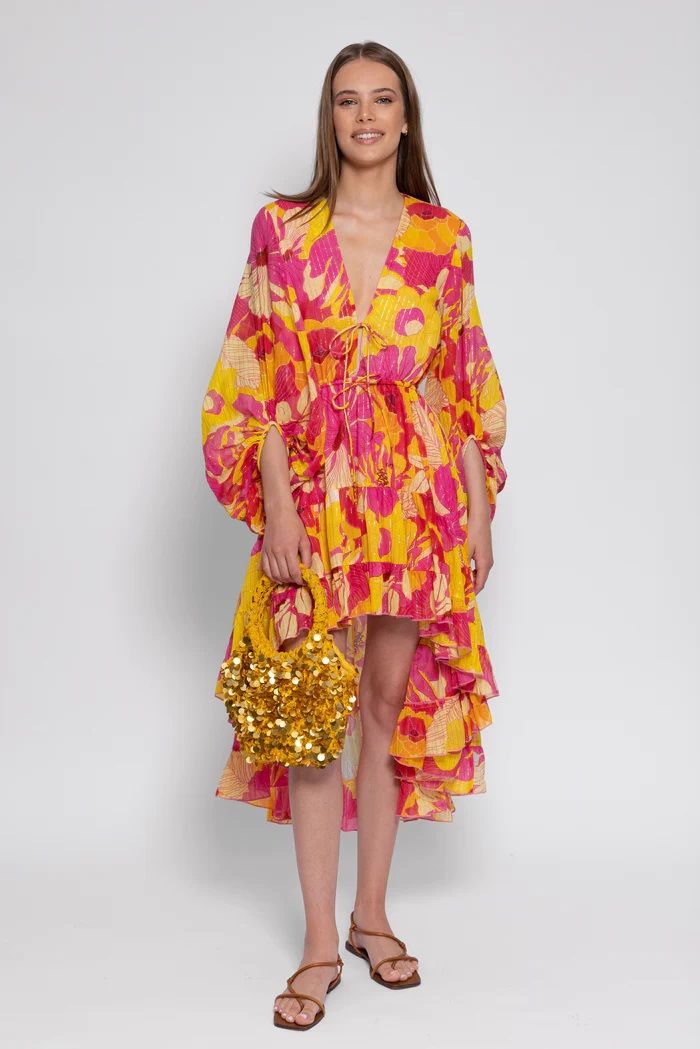 Esther Flowers Print - Midi Dress