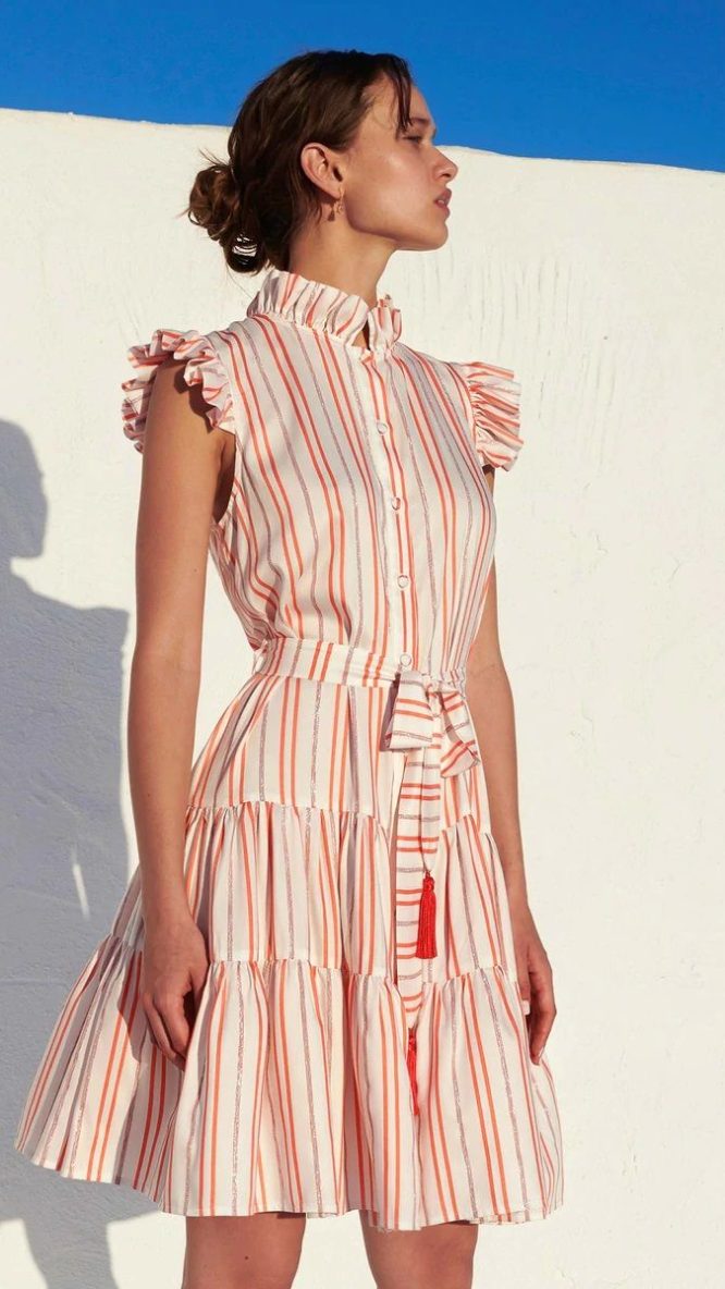 Erato Short Ruffle Dress