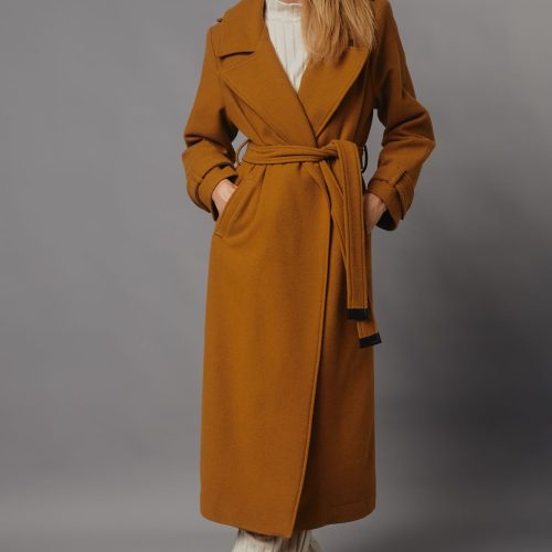 The Epaulet Oversized Coat Camel