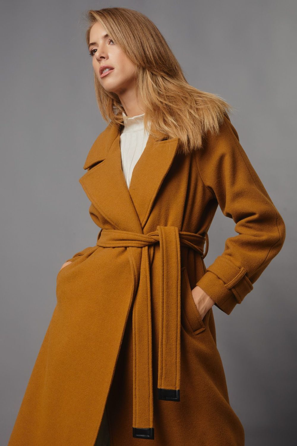 The Epaulet Oversized Coat Camel