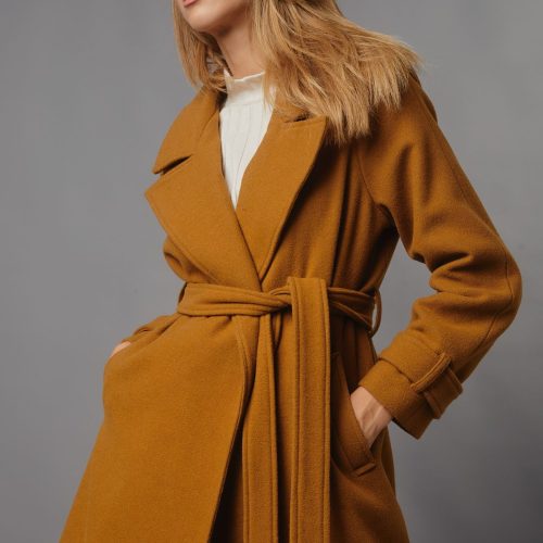 The Epaulet Oversized Coat Camel
