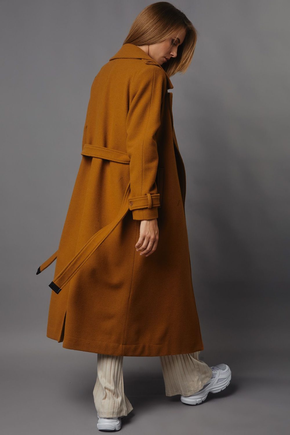 The Epaulet Oversized Coat Camel