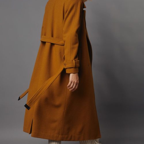 The Epaulet Oversized Coat Camel