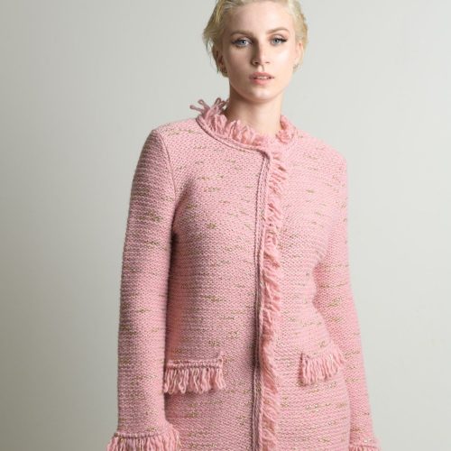 Classy Pink Knit Cardigan