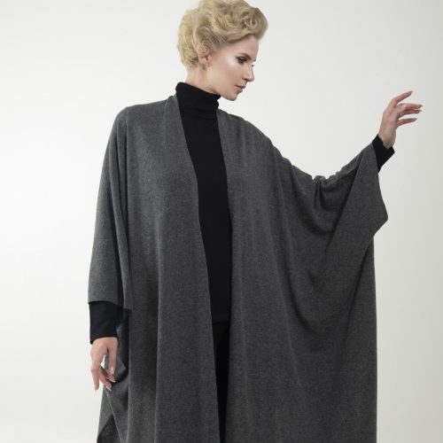 Asymmetry Grey Cardigan