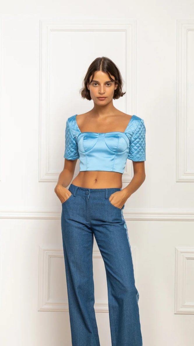 Imani Silk Corset Top