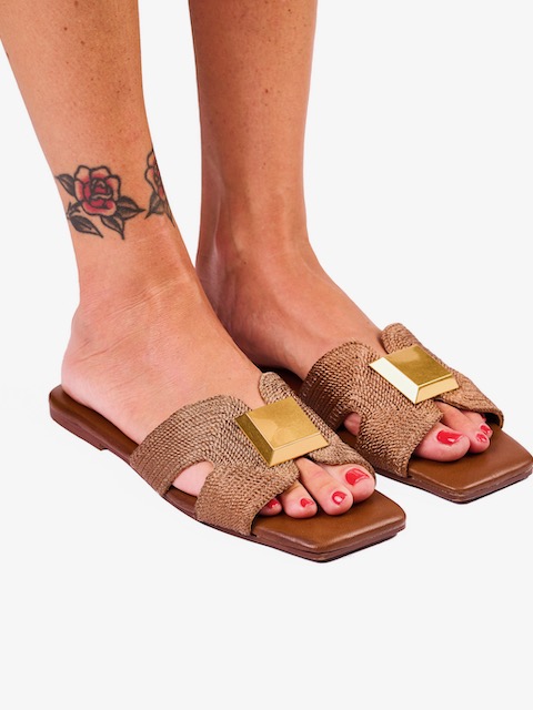 Glam Sandal Camel