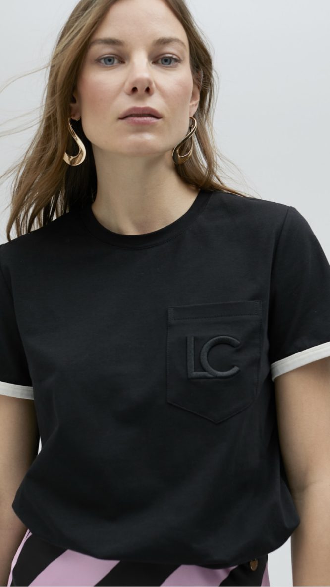 Black T-shirt LC pocket