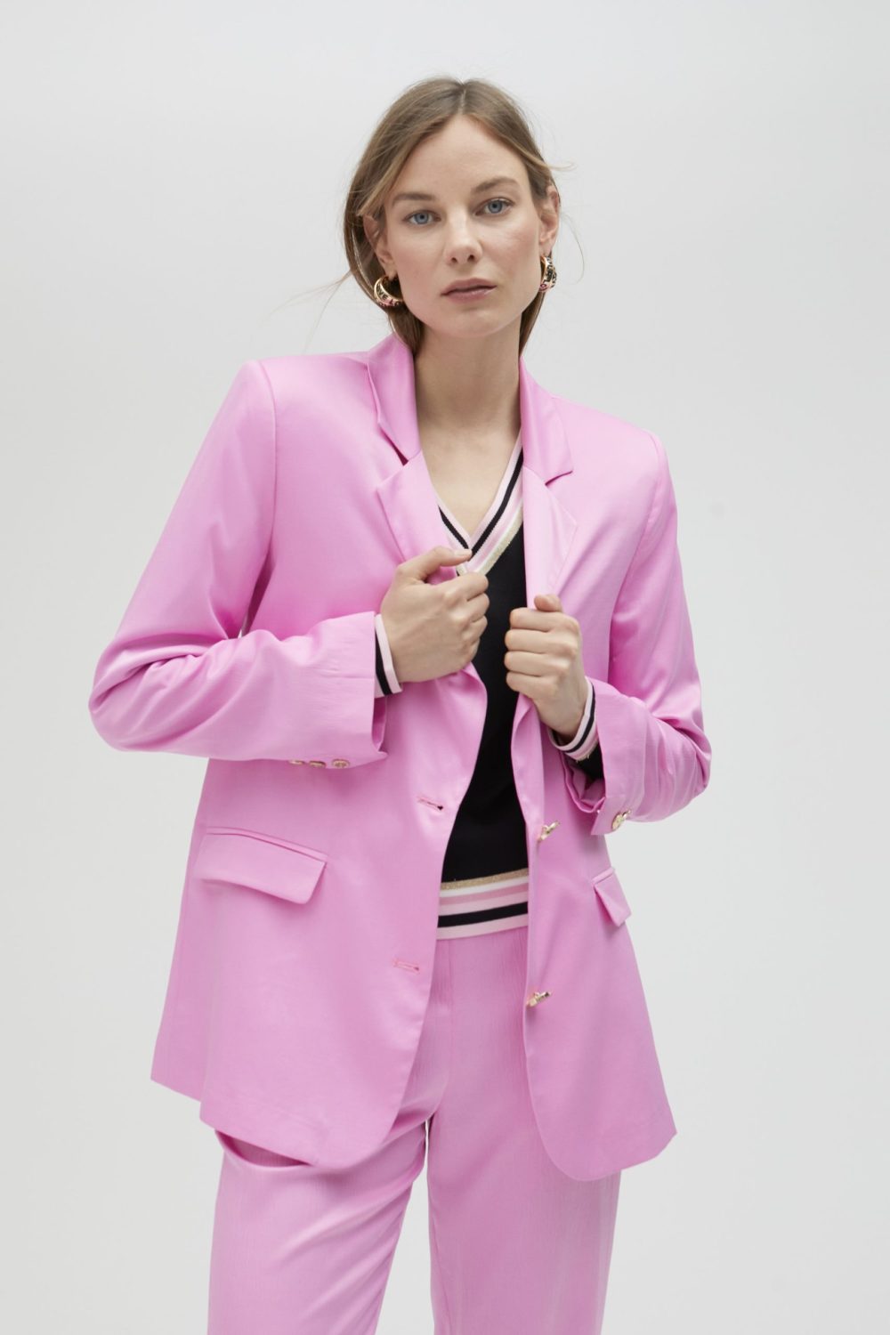 Americana Oversized Pink Blazer
