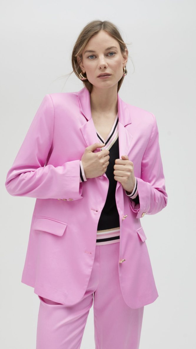 Americana Oversized Pink Blazer