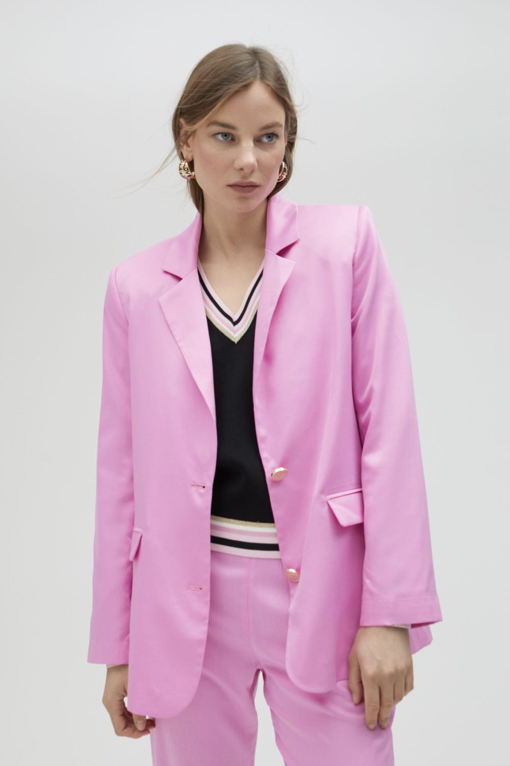 Americana Oversized Pink Blazer