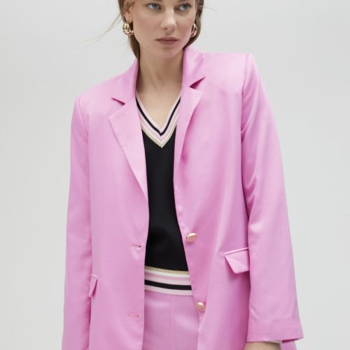 Americana Oversized Pink Blazer