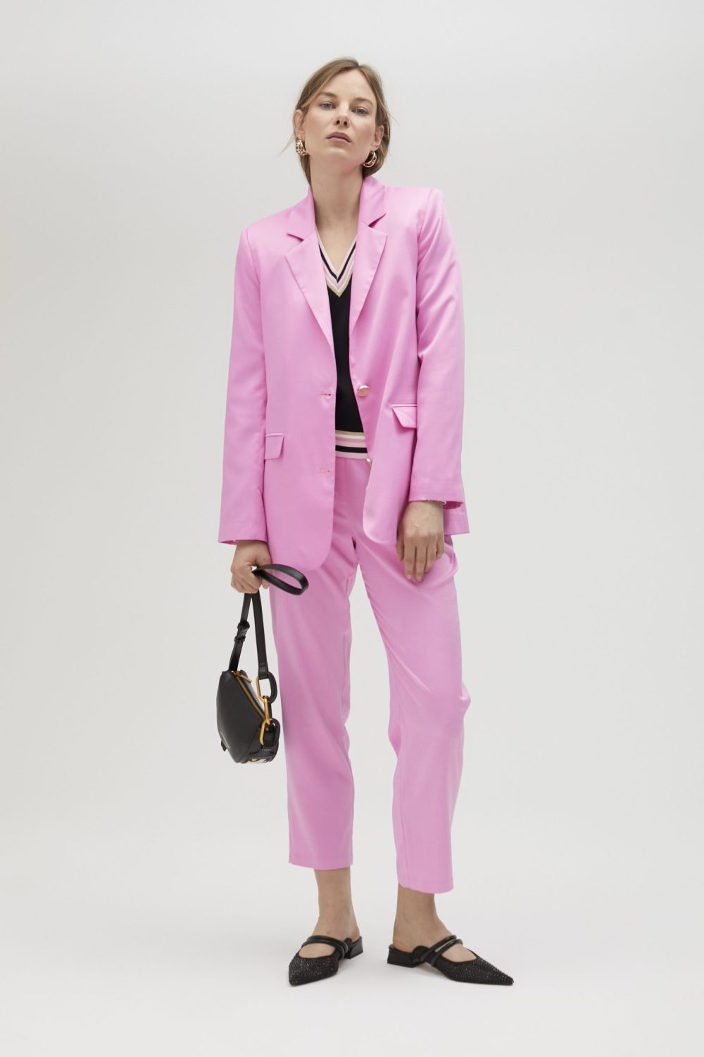 Americana Oversized Pink Blazer