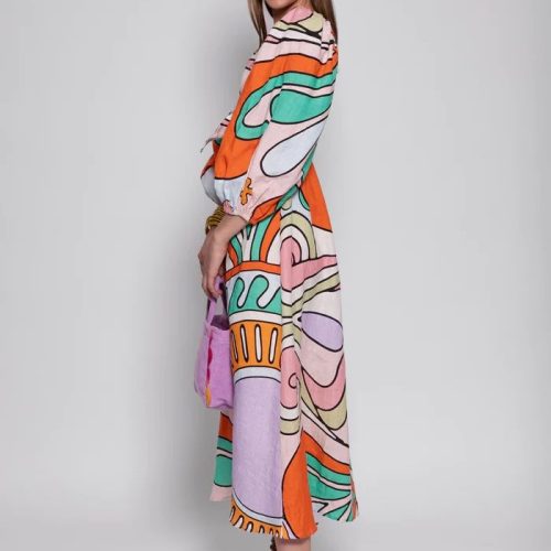 Megan Havana Big Tutti Frutti - Midi Dress
